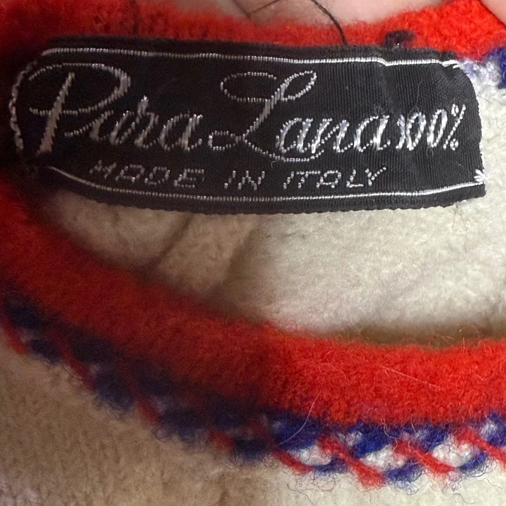 Knit Set Sweater‎ Pants Pom Poms Made in Italy Vintage